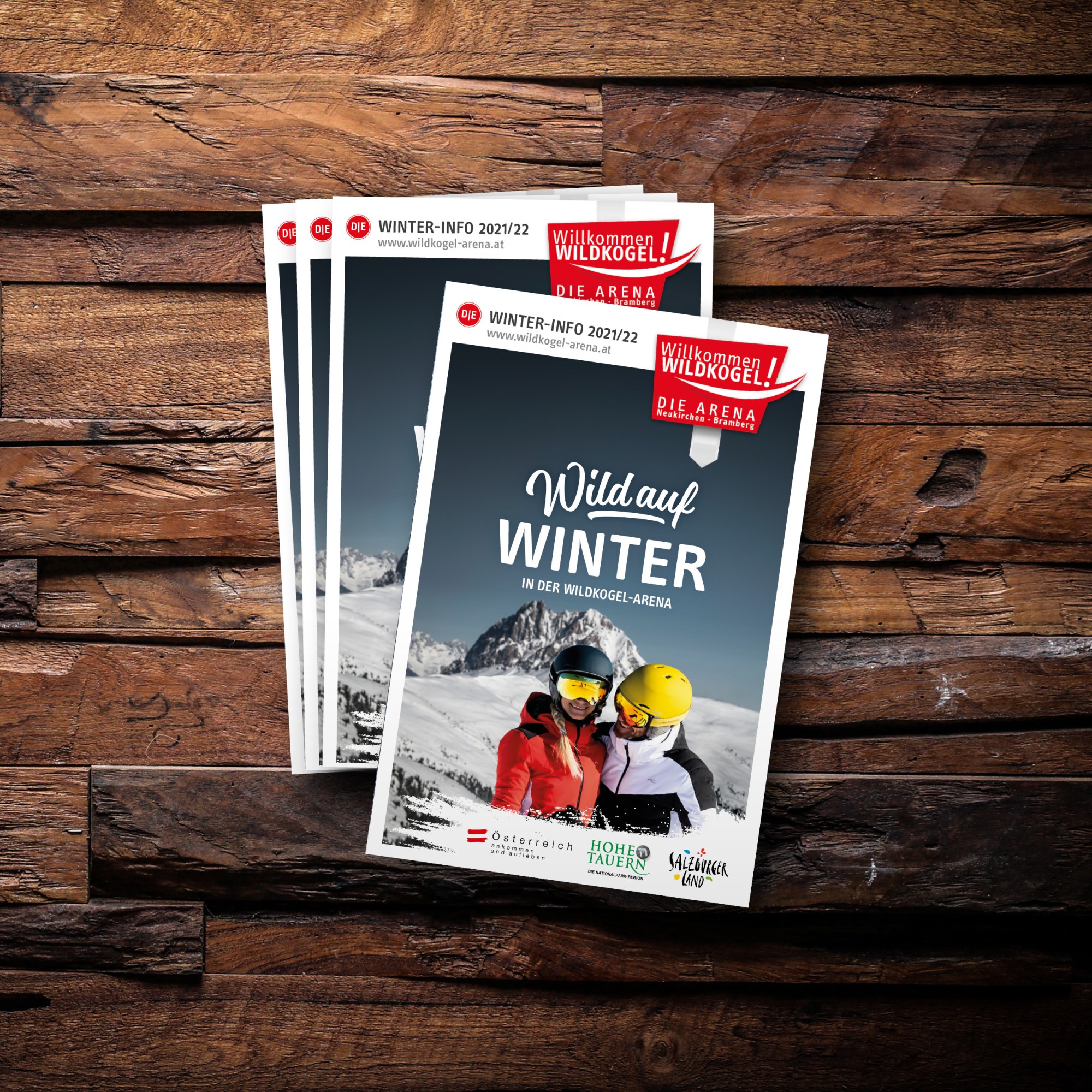 Magazine und Print-Werbemittel Design im Oberpinzgau - Wildkogel-Arena